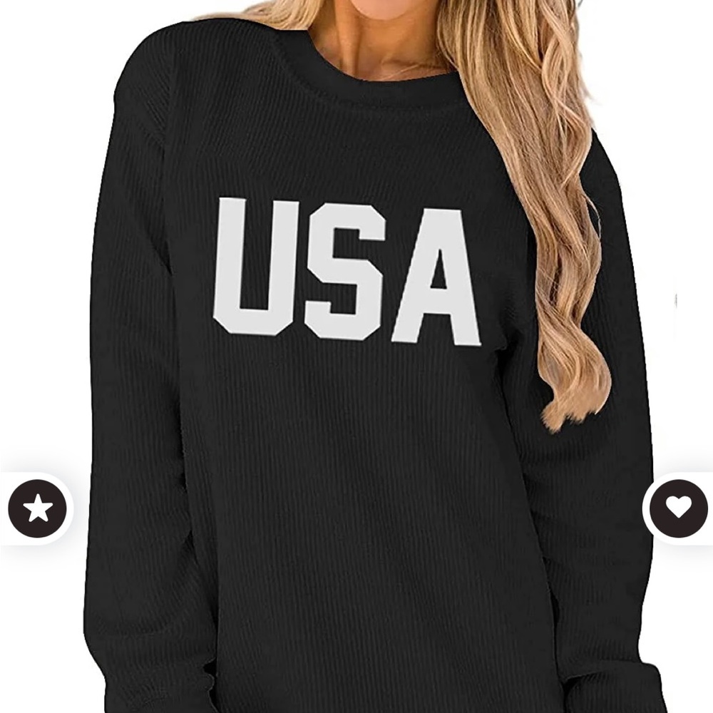 USA women’s sweatshirt cotton cozy